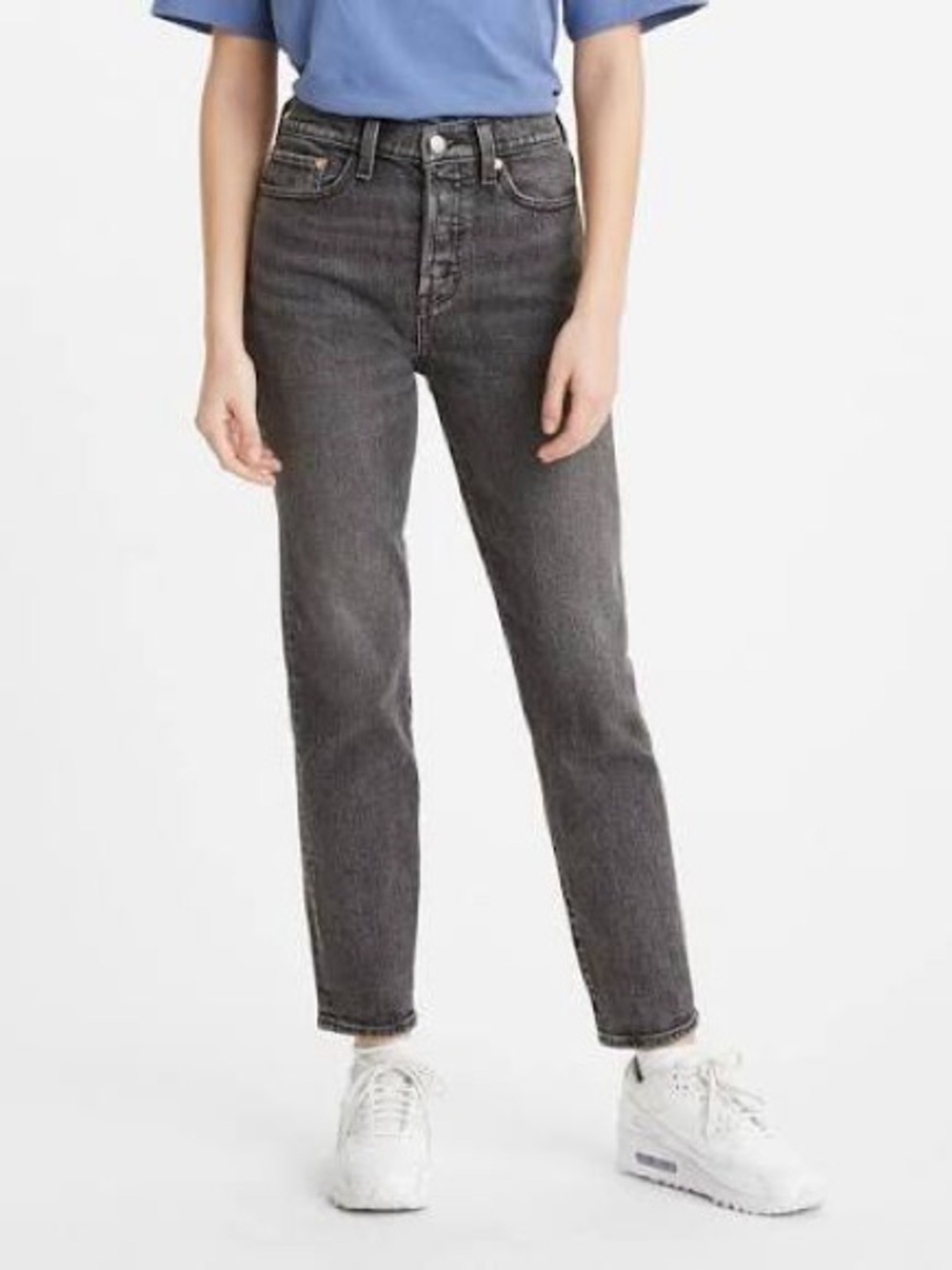 Levis Wedgie Icon High Rise Tapered Straight Fit Jeans Button Fly Size 27